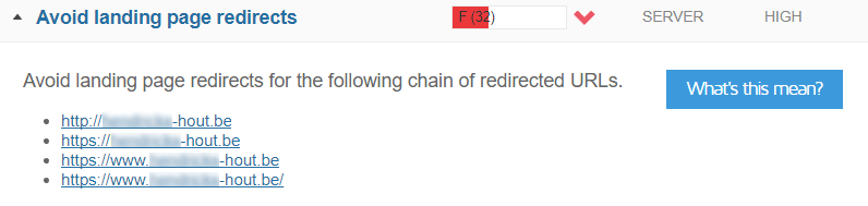 redirect chain voorbeeld